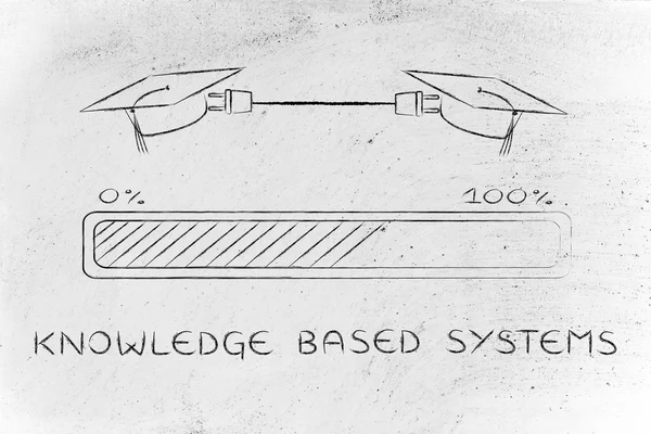 Concept van kennis gebaseerde systemen — Stockfoto