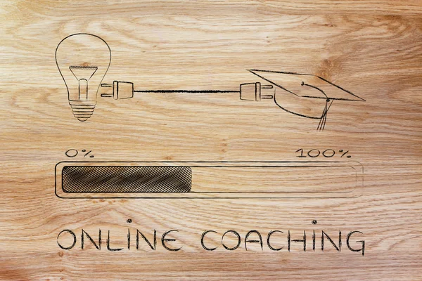 Concept de coaching en ligne — Photo