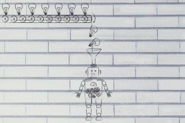 huni toplama fikir ve bilgi ile robot