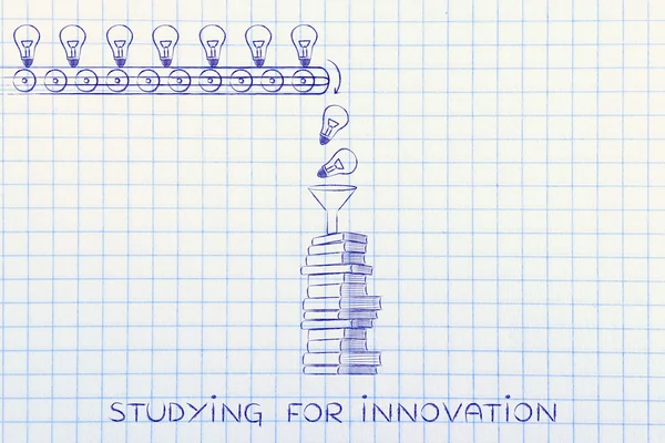 Concept of studying for innovation — Stock Photo, Image