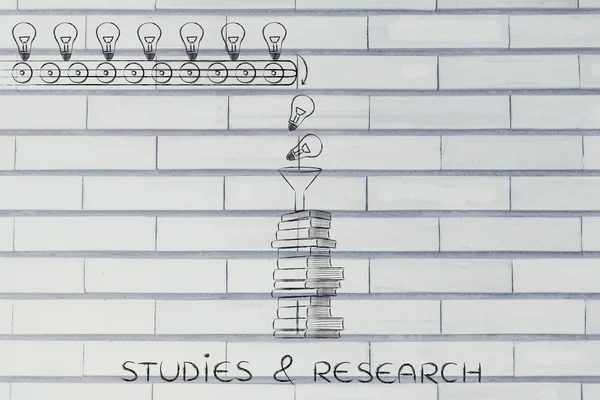 Concepto de estudios e investigación — Foto de Stock