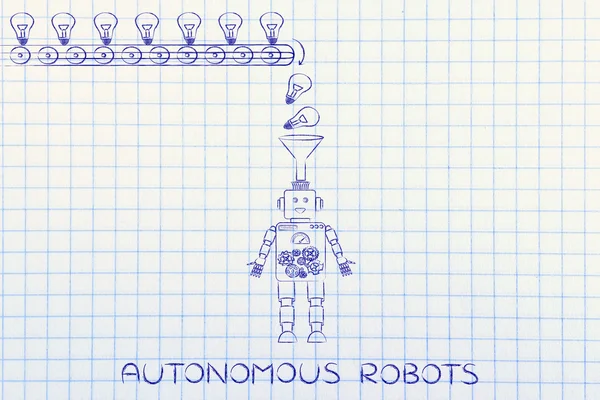 Concepto de robot autónomo — Foto de Stock
