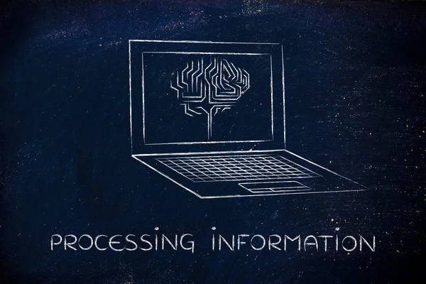 Concept of processing information — Stock Photo, Image