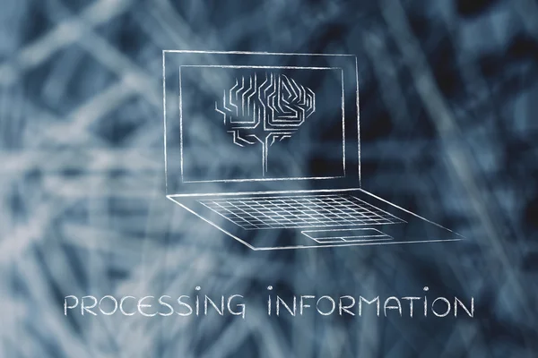 Concepto de información de procesamiento — Foto de Stock