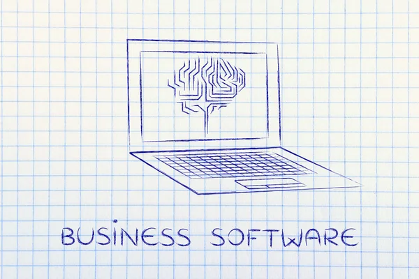 Concepto de software empresarial —  Fotos de Stock