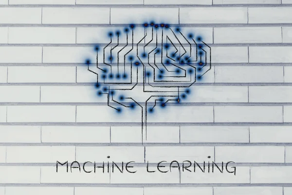 Koncepce strojového učení — Stock fotografie