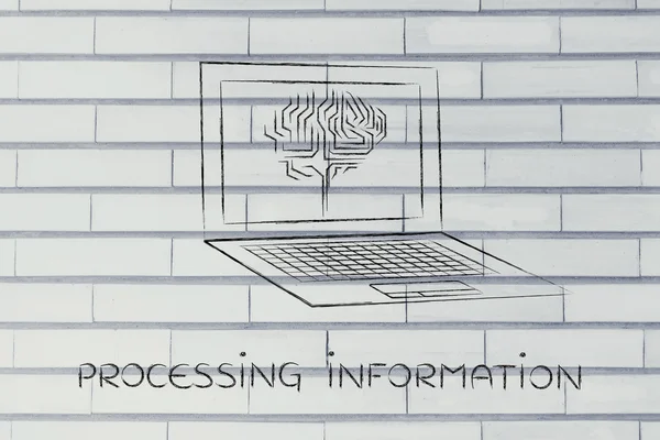 Concepto de información de procesamiento — Foto de Stock