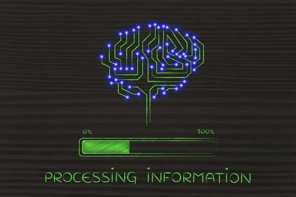 Concept of processing information — Stock Photo, Image