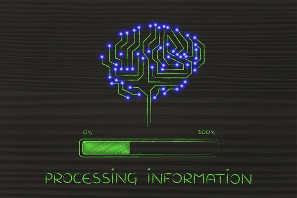 정보 처리의 개념 — 스톡 사진