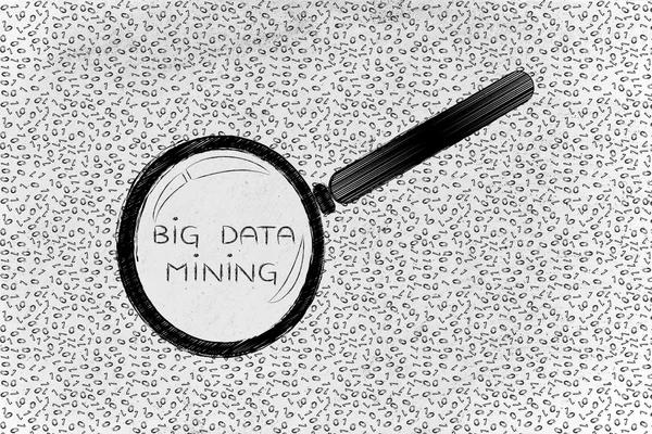 Concepto de minería de big data — Foto de Stock