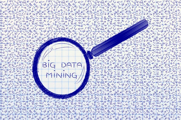 Concept of Big Data Mining — Stock Photo, Image