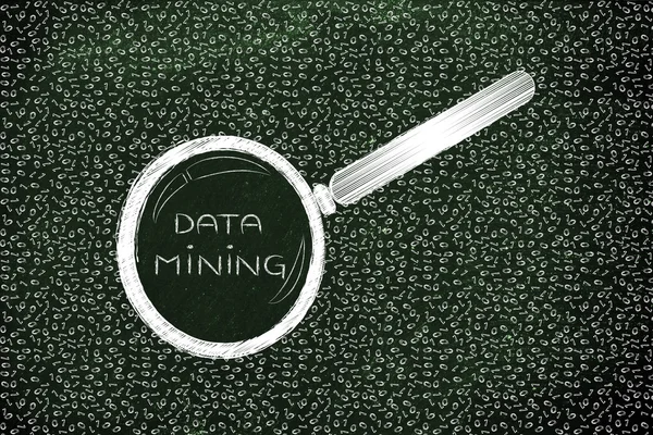 Concetto di data mining — Foto Stock