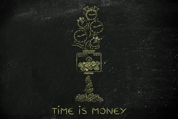 Begreppet tid är pengar — Stockfoto