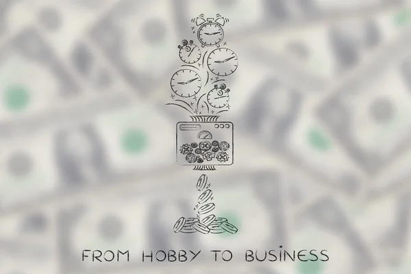 Concepto de hobby a negocio — Foto de Stock