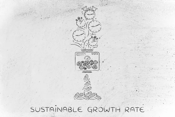 Concept de taux de croissance durable — Photo