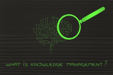 Büyüteç, toplu bilgi ile elektronik beyin