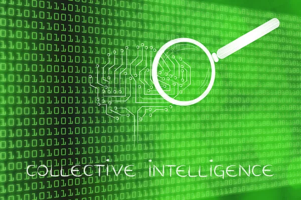 Concepto de inteligencia colectiva — Foto de Stock