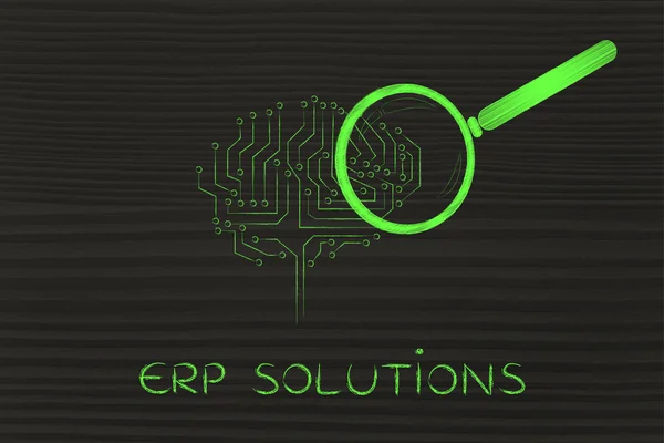 Konzept der ERP-Lösungen — Stockfoto