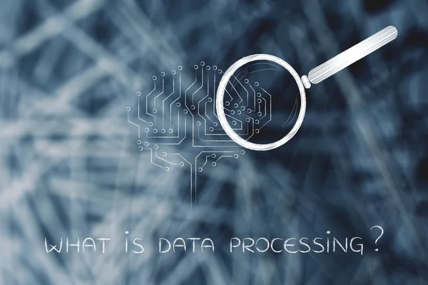 Concept of what is data processing — Stock Photo, Image