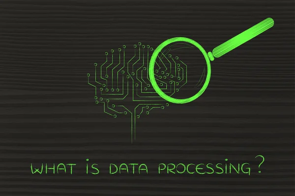 Concept of what is data processing — Stock Photo, Image