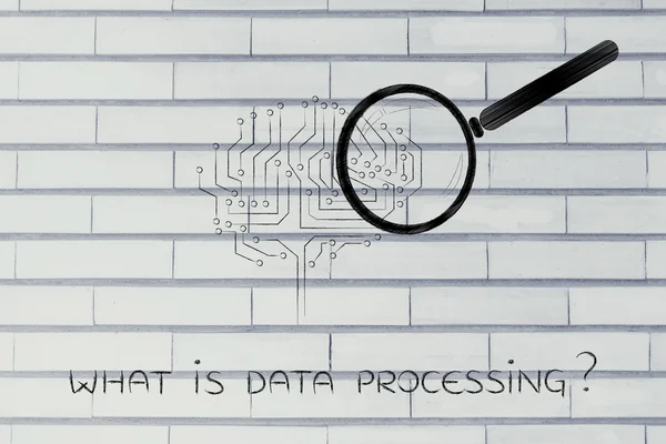 Concept of what is data processing — Stock Photo, Image