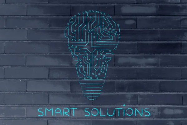 Conceito de soluções inteligentes — Fotografia de Stock