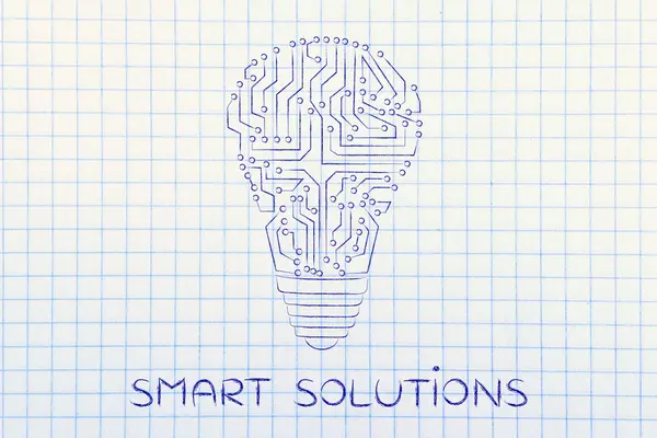 Begreppet smarta lösningar — Stockfoto