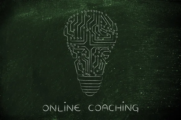 Concetto di coaching online — Foto Stock