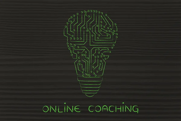 Concetto di coaching online — Foto Stock