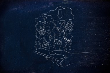 Bulut bilgi işlem karşıya yüklemeleri ve karşıdan yüklemeler kavramı