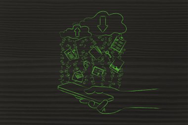 Bulut bilgi işlem karşıya yüklemeleri ve karşıdan yüklemeler kavramı