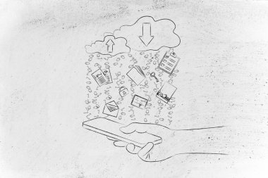 Bulut bilgi işlem karşıya yüklemeleri ve karşıdan yüklemeler kavramı