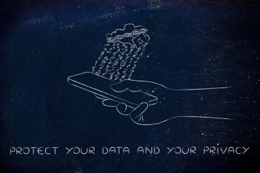 kavramı korumak, verilerinizi ve gizlilik