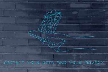 kavramı korumak, verilerinizi ve gizlilik