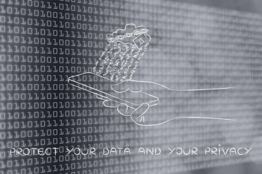 kavramı korumak, verilerinizi ve gizlilik