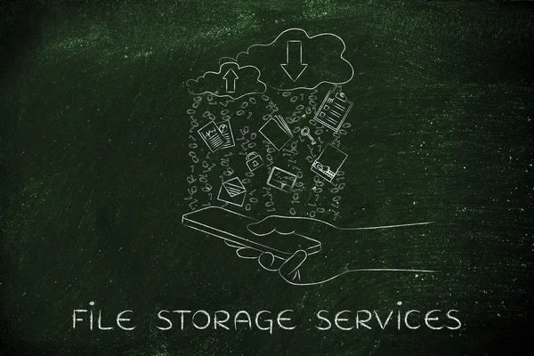 dosya depolama hizmetleri kavramı
