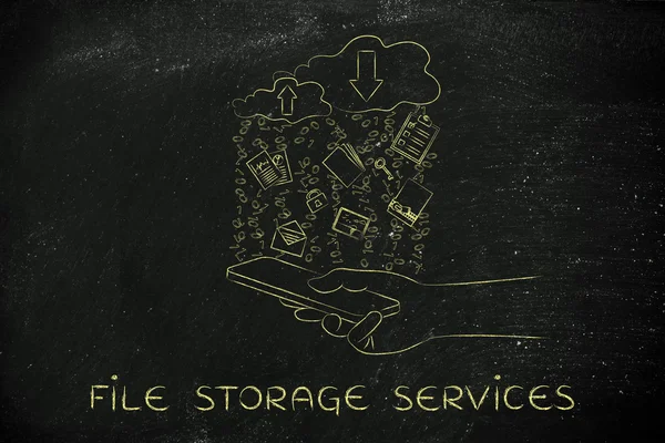 dosya depolama hizmetleri kavramı