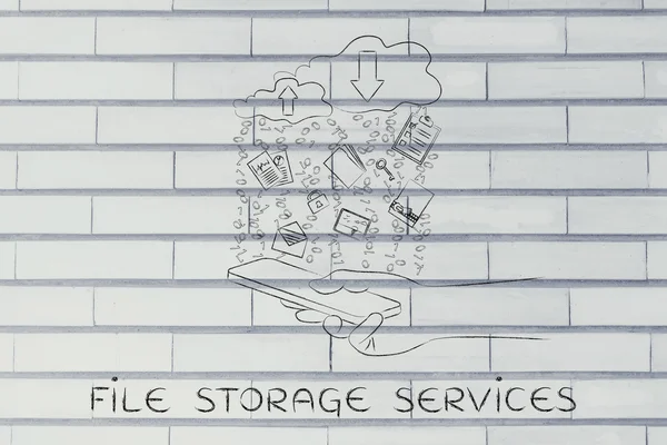 dosya depolama hizmetleri kavramı