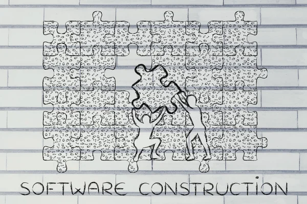 Concepto de construcción de software —  Fotos de Stock