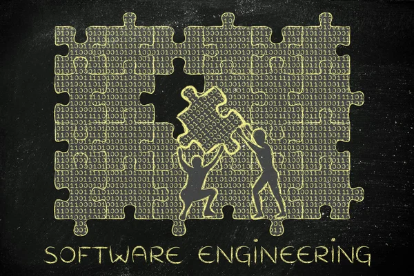 Konzept des Software Engineering — Stockfoto