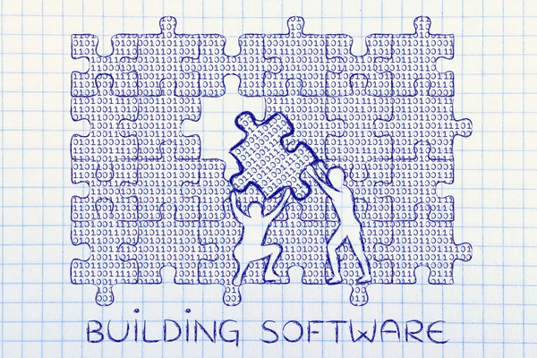 Concepto de software de construcción —  Fotos de Stock