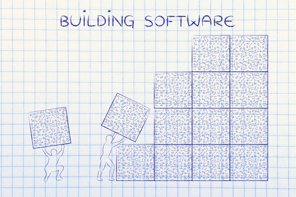 Concepto de software de construcción —  Fotos de Stock