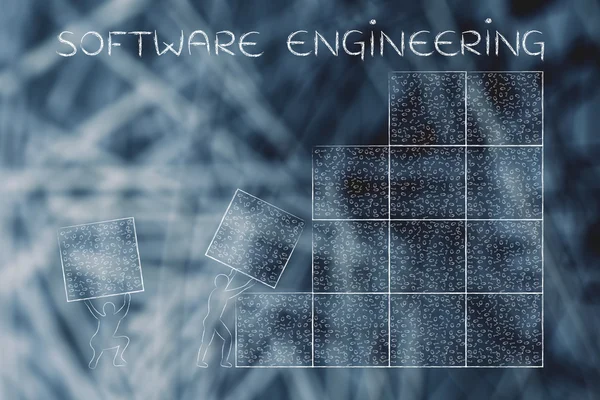 Konzept des Software Engineering — Stockfoto