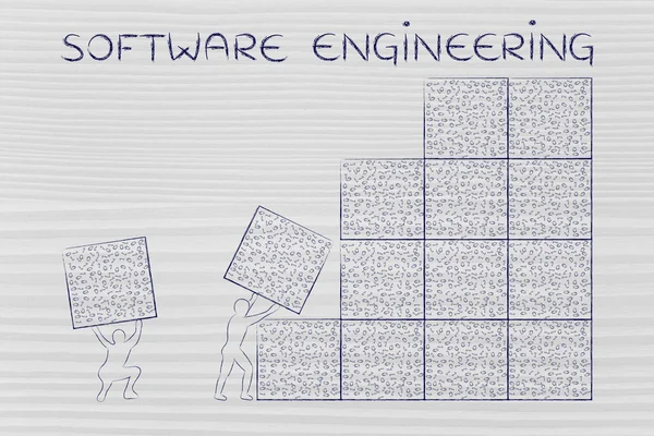 Concetto di ingegneria del software — Foto Stock