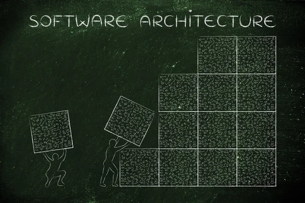 Concepto de arquitectura de software — Foto de Stock