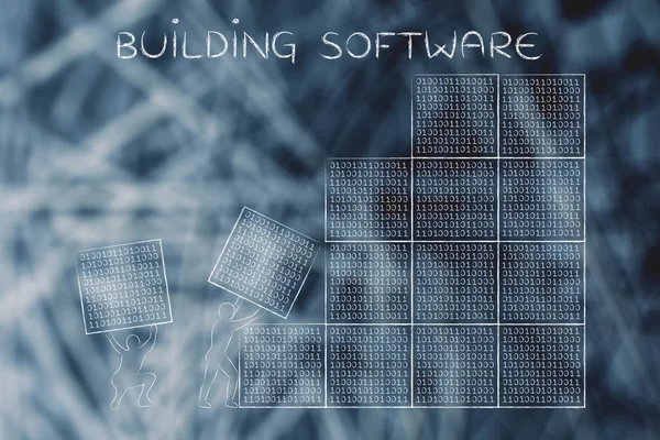 构建软件的概念 — 图库照片