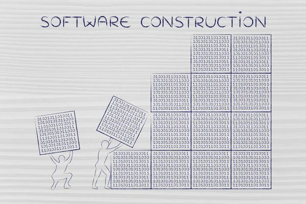 Concepto de construcción de software —  Fotos de Stock