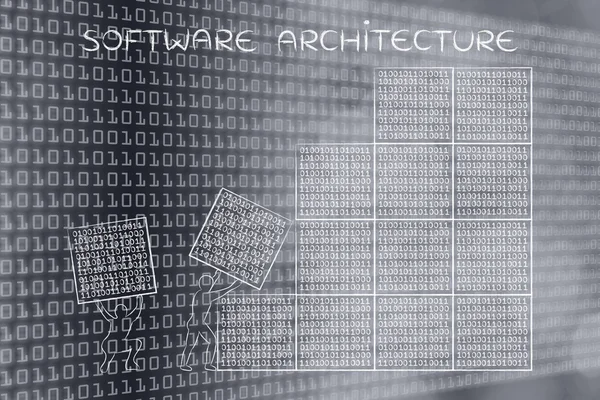 Concept of software architecture — Stock Photo, Image