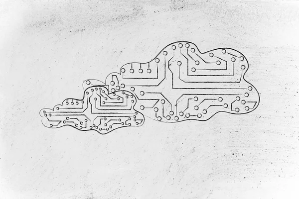 远程在线存储的概念 — 图库照片