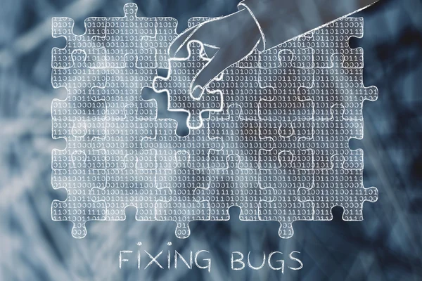 Konsep dari Fixing bug — Stok Foto